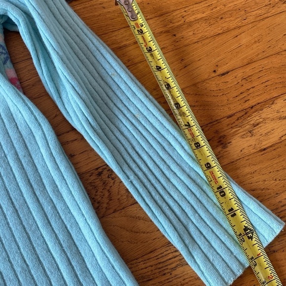 United Colors Of Benetton Button Down Pastel Colors Pattern Cardigan Sweater M - Picture 10 of 11